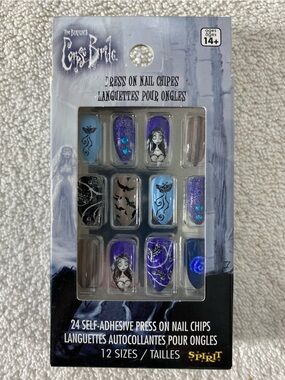 Spirit Halloween Tim Burton's Corpse Bride Press On Nail Chips Self Adhesive